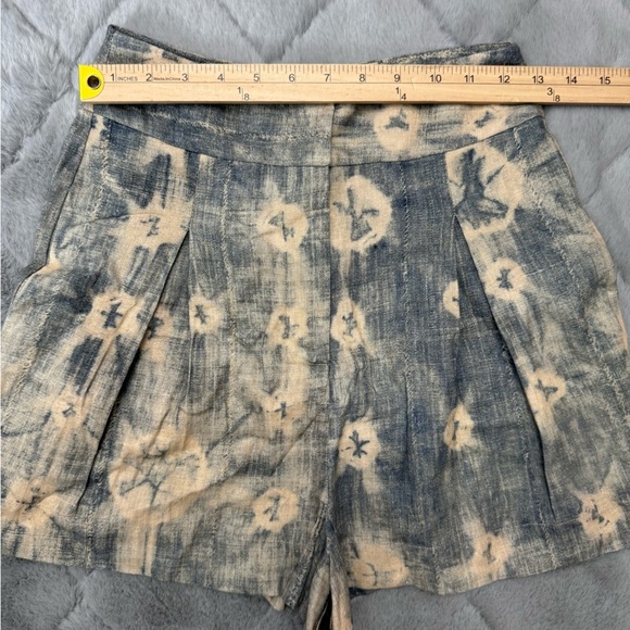 JBQ Just Bee Queen Marlow High Waist Linen Blend Shorts Size XS NWT - Picture 8 of 16